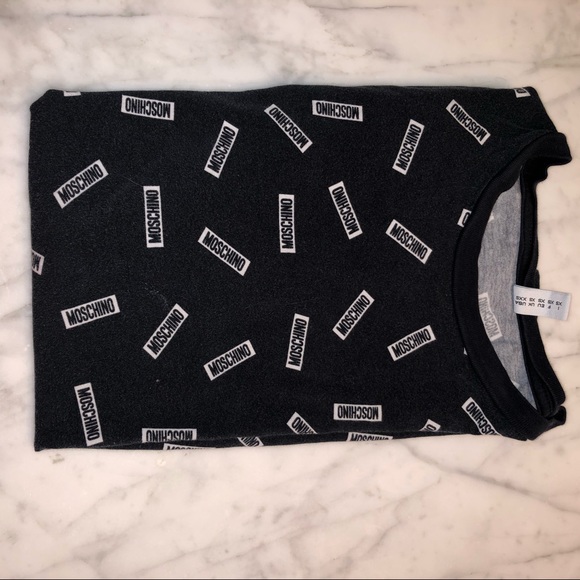 Moschino Other - Moschino all over logo men’s t-shirt size XS